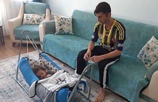 (ÖZEL) Yangında 4. kattan atılan çocuğa İHA...