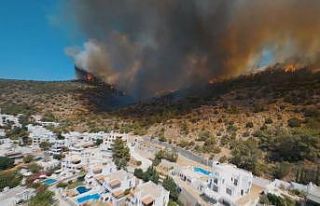 (Özel) Yarış dronu ile orman yangınları görüntülendi