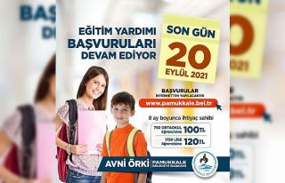 Pamukkale Belediyesi’nin eğitim yardımında son...