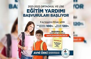 Pamukkale’de eğitim yardımı başvuruları sürüyor