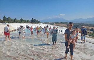 Pamukkale’de sonbahar yoğunluğu