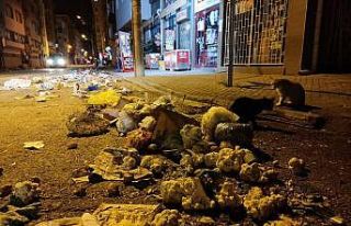 Pazarın ardından sokak savaş alanına döndü