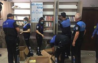 Polisten köy okuluna 500 kitap
