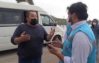 Pozitif yolcu taşıyan sürücünün bahanesi pes...