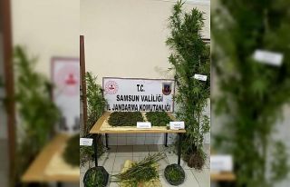 Samsun’da 4 kilo kubar esrar ele geçirildi