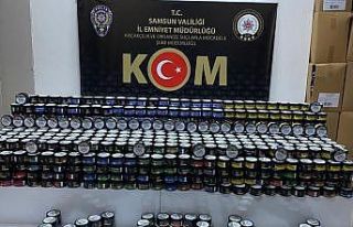 Samsun’da bin 181 kutu kaçak nargile tütünü...
