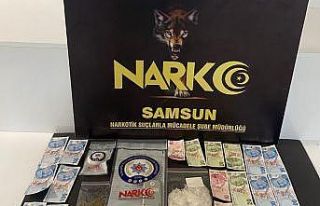 Satışa hazır uyuşturucularla yakalandı