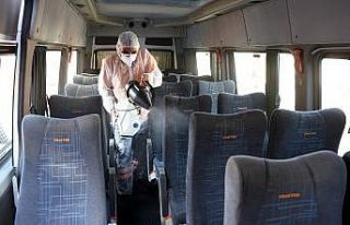 Servis ve taksilere ücretsiz dezenfekte