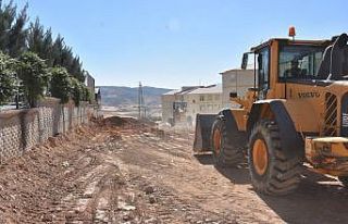 Siirt kent merkezinde yol genişletme ve kavşak çalışmaları...