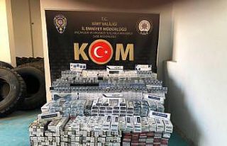 Siirt’te 11 bin paket kaçak sigara ele geçirildi