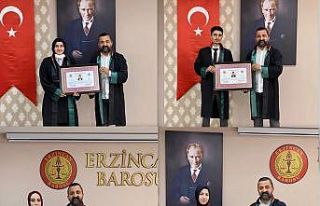 Stajyer avukatlar ruhsatnamelerini aldılar