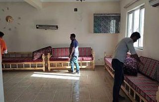 Suruç’ta taziye evlerindeki halılar kaldırıldı