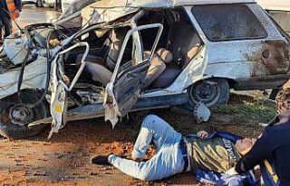 Susurluk’ta 4 aracın katıldığı zincirleme trafik...