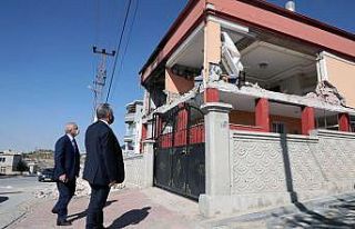 Talas’ta doğalgaz patlamasının olduğu bölge...