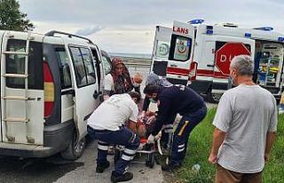 Tarlada ayağı kayan yaşlı kadın kafa üstü düştü