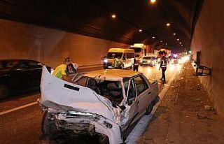 TEM’de zincirleme trafik kazası: 1 yaralı
