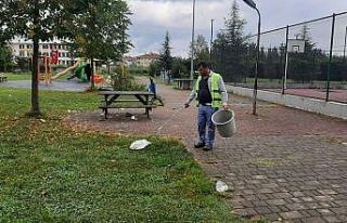 Temiz şehir Düzce sloganına yakışır şekilde...