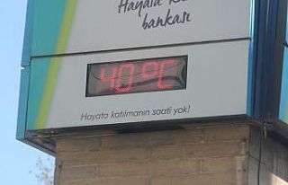 Termometrelerin 40 dereceyi gösterdiği Elazığ’da...