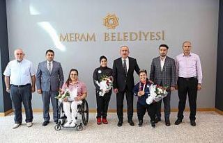 Tokyo’dan dönen sporculardan Başkan Kavuş’a...