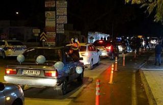 Tuğkan bebek için doğum gününde moral konvoyu