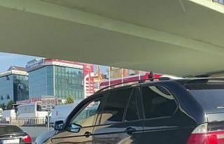 Uçmayı bıraktı, arabanın üzerinde seyahat etti