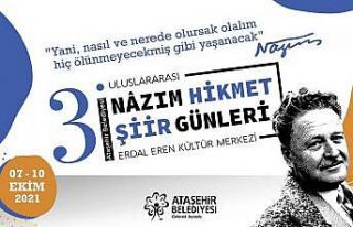 Uluslararası Nâzım Hikmet Şiir Günleri Ataşehir’de...