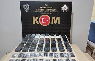 Uşakta 24 kaçak telefon ele geçirildi
