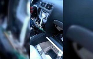 Uyuşturucuyu teybin arkasına zulalamışlar
