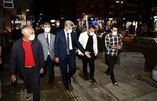 Vali Bilmez, Sıhke Caddesi’nde incelemelerde bulundu