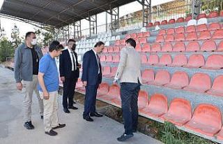 Vali Erin, 11 Nisan spor kompleksini denetledi