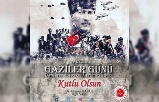 Vali Varol’un Gaziler Günü mesajı