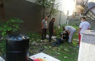 Varil bomba gibi patladı: 1 yaralı