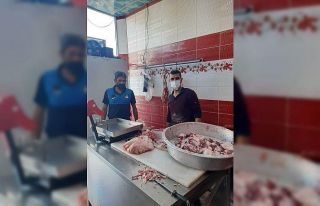 Viranşehir’de zabıta kasapları denetledi