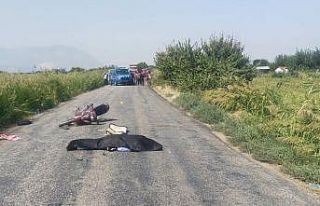 Yaşlı adam motosiklet kazasında hayatını kaybetti