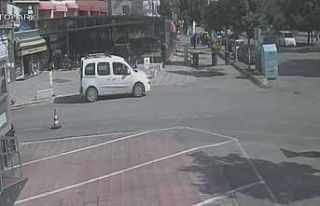 Yaşlı kadının ölüme gitme anı kamerada