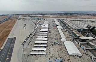 Yerli ve milli araçlar havadan görüntülendi