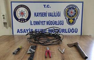 100 bin TL’lik kablo çalan şahıs yakalandı