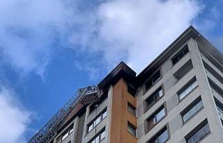 13. katta çıkan yangın itfaiye tarafından söndürüldü