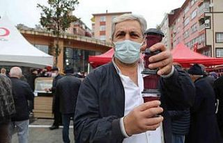 60 dakikada 10 bin adet pepeçura dağıtıldı