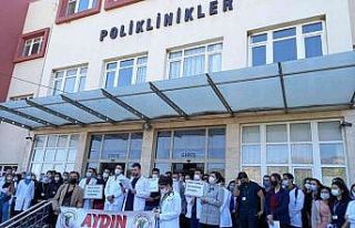 ADÜ’de asistan hekimler Tabip Odası Başkanlığı’nda...