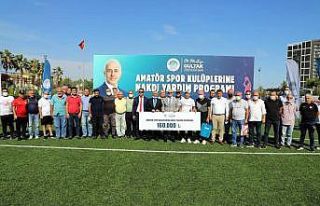 Akdeniz Belediyesinden amatör spor kulüplerine 160...