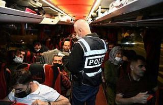 Aksaray’da yolcu otobüslerine yönelik denetimler...
