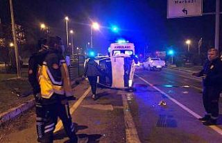 Alkollü sürücü kaza yaptı: 2 yaralı