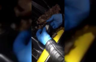 Aracın motorunda uyuşturucu ticareti