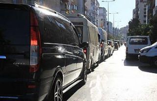 Aydın’da İstanbul trafiğini aratmayan görüntüler