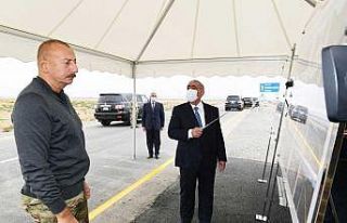 Azerbaycan Cumhurbaşkanı Aliyev, Terter ve Berde’yi...