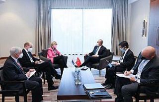 Bakan Çavuşoğlu, AGİT Genel Sekreteri Helga Schmid...