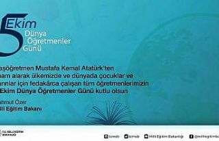 Bakan Özer’den öğretmenlere kutlama mesajı