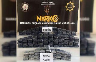 Bakan Soylu: “87 kilogram eroin, 30 kilogram Afyon...