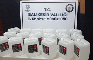 Balıkesir’de sahte içki operasyonu